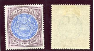 Antigua 1903 Kevii 1s Blue & Dull Purple Mlh.  Sg 37.  Sc 27. photo