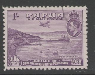 Papua Sg162 1938 1/= Mauve Fine photo