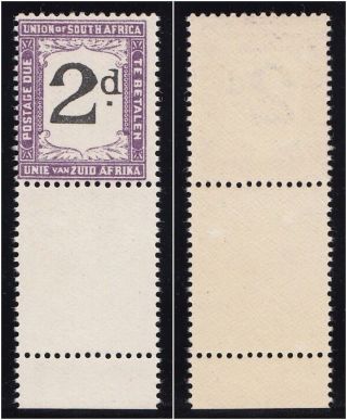 South Africa 1922 Kgv Postage Due 2d Black & Deep Violet.  Sg D14b. photo