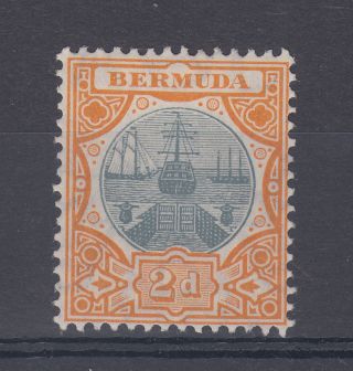1907 Bermuda M/m Dry Dock 2d Stamp (sg 39) photo