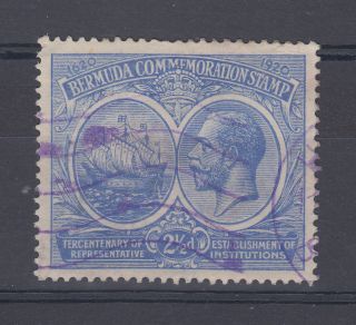 1920 Bermuda 2.  5d Tercentenary Stamp (sg 66) photo
