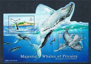 Pitcairn Is 2006 Majestic Whales Sg Ms 723 photo