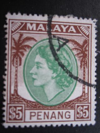Malaya/penang - Scott 55 - - Cat Val $15.  00 photo
