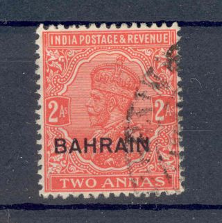 Bahrain Kgv 1933 - 37 2a Vermilion Sg6w Fine photo