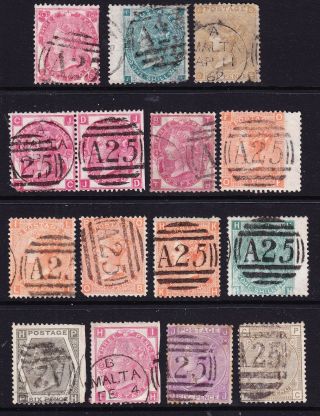 Gb Sp Issues; 15 All In Malta; Mixed,  But With Scarce; Z69 & Z41 photo