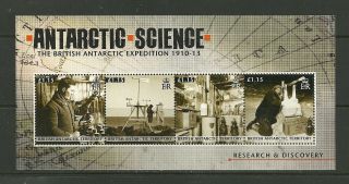 2011 British Antarctic Territory Centenary Scott ' S Expedition 1010 - 1913 M/s photo