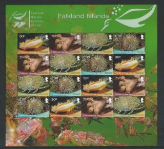 2013 Falklands Islands Shallow Marine Surveys Group Large Souvenir Sheetlet photo