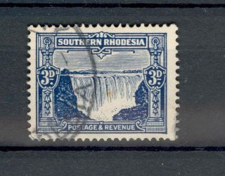 Southern Rhodesia Kgv 1931 - 37 3d Deep Ultramarine Sg18 photo
