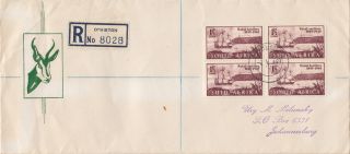 (29903) Clearance Cover South Africa Registered - Natal Settlers - 2 May 1949 photo