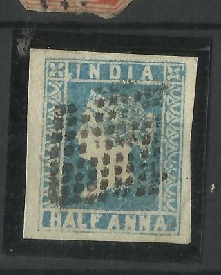 India - 1854 - 1/2as Litho Fine 4 Margin photo