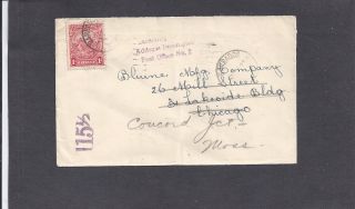 1927 Barbados To Chicago,  Il Cover - Multi Markings photo