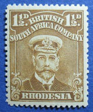 1919 Rhodesia 1 1/2d Scott 121b S.  G.  206 Nh Cs09816 photo