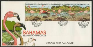 Bahamas 509 Fdc Birds,  Flamingoes photo