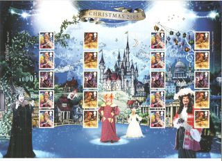 Ls54 2008 Christmas Pantomimes Royal Mail Smilers Sheet photo