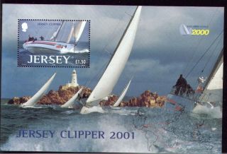 Jersey 2001 Clipper Yacht Race M/sheet Unmounted photo