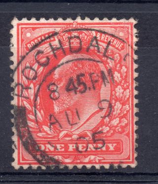 Gb = Postmark - E7,  `rochdale` Thick Arcs 1905 photo