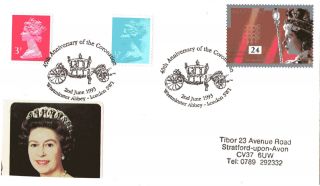 2 June 1993 40th Anniversary Of The Coronation Cover London Sw1 Shs (a) photo