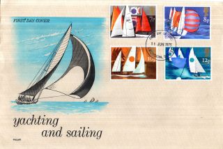 11 June 1975 Sailing Philart First Day Cover Croydon Surrey Fdi photo