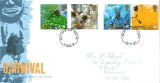 25 August 1998 Carnival Royal Mail First Day Cover Taunton Fdi (a) photo