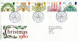 19 November 1980 Christmas Post Office First Day Cover Bethlehem Shs (w) photo