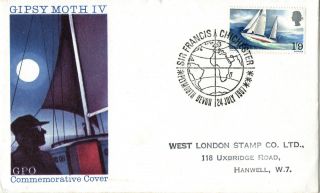 24 July 1967 Sir Francis Chichester Gpo First Day Cover Plymouth Devon Shs photo