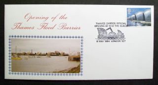 Gb Photo Cover Opening Of Thames Flood Barrier By Queen 08/05/84 London Se7 Shs photo