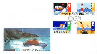 18 June 1985 Safety At Sea Philart First Day Cover House Of Commons Sw1 Cds photo
