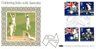 21 June 1988 Australian Bicentenary Benham Blcs 33 First Day Cover Lords Shs A photo
