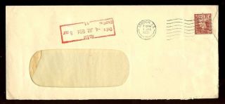 Gb Kg6 Bank Of British West Africa Perfin 1 1/2d Solo Rate 1951 photo