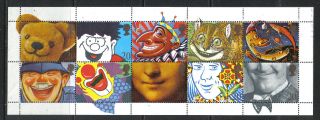 Great Britain 1990 Greetings/famous Smiles - - Attractive Art Topical (1313a) photo