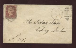 Gb Qv 1871 Cover 1d To Colonies Secretary Landport Posb photo