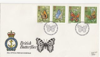 (28788) Gb Rnli Fdc Butterflies - London Sw 13 May 1981 photo