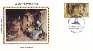 Guernsey 7p - Le Lievre Paintings 1980 Fdc / Colorano photo