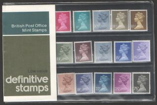 1978 Machin Definitive Royal Mail Presentation Pack 129a Um photo