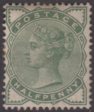 Gb Qv 1/2d Deep Green Sg164 Halfpenny Hinged 1880 Stamp photo
