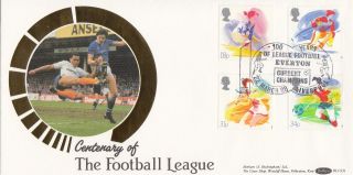 (24390) Gb Benham Fdc Football League 100 Years / Sport / Everton Liverpool 1988 photo