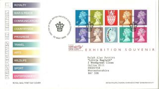 Royal Mail Matthews Palette Exhibition Miniature Sheet Fdc Fdi Edinburgh Shs photo