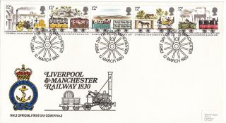 (28798) Gb Rnli Fdc Liverpool And Manchester Railway - Manchester 12 March 1980 photo