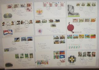 (27358) Gb Clearance Fdc X 12 1980 ' S Commemoratives photo