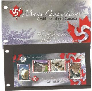 Isle Of Man Presentation Pack Manx Connections With Northern Canada photo