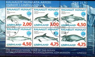 Greenland.  1998.  Whales Iii.  Bl.  14. .  Fa: 346/60 Bl.  18.  19.  Afa: 356/67.  M photo