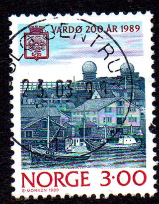 Norway.  1989.  City Jubilees.  3kr.  Cancelation: “oslo Sentrum 23.  03.  90 