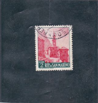 San Marino 1957 - Borgo Maggiore - Stamp Mi 562 photo