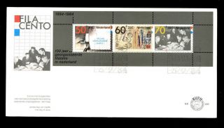 Netherlands 1984 Stamp Exhibition M/s Fdc C3159 photo