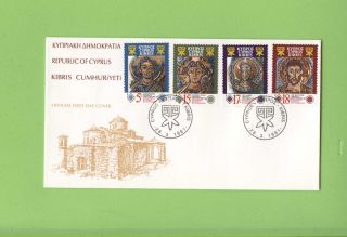Cyprus 1991 6th - Century Mosaics From Kanakaria Church First Day Cover photo