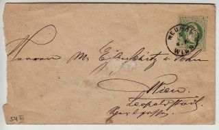 Austria 1867 3kr,  Postal Stationery Cover.  Neubau/wien Canc. photo