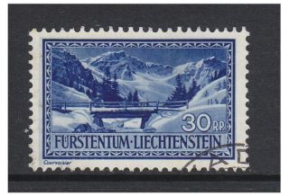 Liechtenstein - 1933/5,  30r Saminatal Stamp - F/u - Sg 133 photo