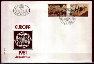 1884 - Yugoslavia 1981 - Europa Cept - Fdc photo