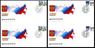2011.  Russia.  Regions.  Kaluga And Omsk Regions.  Fdcs photo