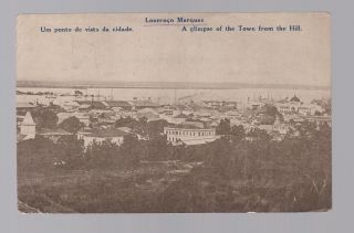 1924 Mozambique Real Picture Postcard Cover To Austria View Of Lourenco Marques photo